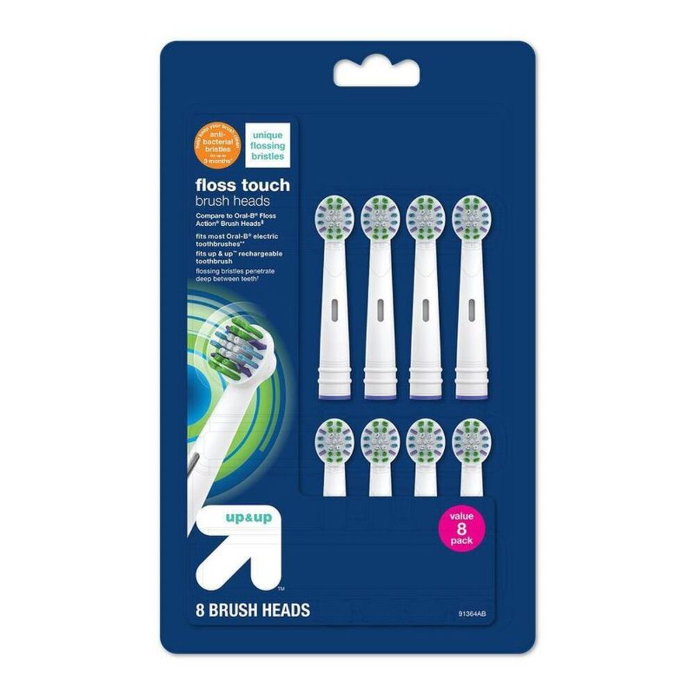 Open Box - up & up - Floss Touch Replacement Brush Heads - 8ct - up & up